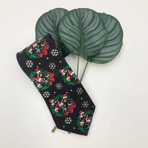 Vintage Looney Tunes Mania Bugs Daffy Christmas Holiday 1995 Novelty Neck Tie